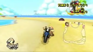 Mario Kart Wii (Wii) walkthrough - GBA Shy Guy Beach