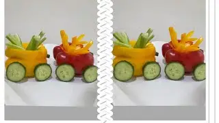 How to make easy vegetable train 🥗
