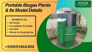 Portable Biogas Plant - BIOMECH 10L Model | Its Uses & Features | Waste to Energy | Waste Management