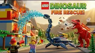 Primal Bricks | LEGO DINOSAUR Fire Rescue: SPLASH and REXY's Prehistoric Brick Adventure!
