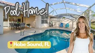 2-Bedroom CBS Pool Home in Hobe Sound FL | Low-Maintenance Villa Tour