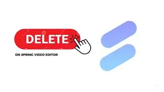 How to delete part of a video on spring video editor