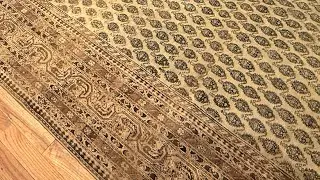 Fascinating Antique Indian Agra Rug 43400