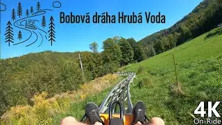 Bobov&aacute; Dr&aacute;ha Hruba Voda - 4K On-Ride - Wiegand Alpine Coaster - POV