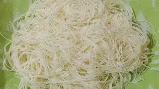عجينة الكنافة او شعيرات الكنافة ناجحة %100بطريقة سهلة جدا/konafa