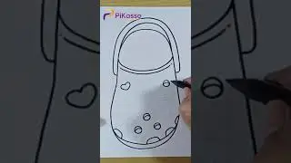 How to Draw a Croc Shoe Easy in Less Than One Minutes