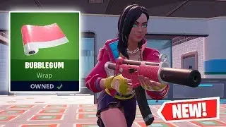 NEW BUBBLEGUM WRAP Gameplay in Fortnite!
