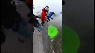 Perfect Aim Challenge: Dead Center Hits! #viral #cliffjump