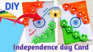 Independence Day craft with paper easy ideas 💡 Independence Day card DIY #easydiy #papercraft 
