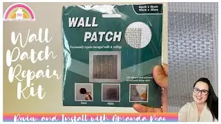 How I use the Wall Patch Kit to fix a Hole in my Drywall: Review Video with Amanda Mae