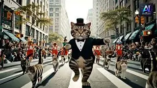 Dancing Cats Take Over the Streets of New York!