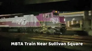 Outbound Haverhill Line Train Under Route 93 in Somerville