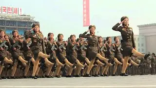 North Korea's slow motion Military Parade | Impressive North Korean Military Parade in Slow Motion