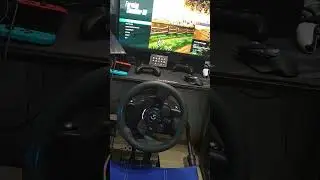 G923 for Farming Simulator 22.  Wheel plugged in #farmingsimulator22 #fs22 #logitechg923 #g923