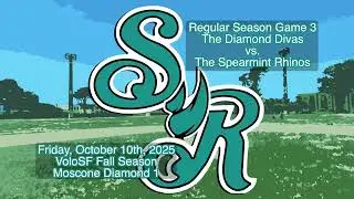 VoloSF Coed Softball Week 3 | The Diamond Divas vs. The Spearmint Rhinos | 10/10/25