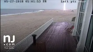 Lightning strikes lifeguard stand in Cape May