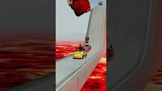 Cars Vs Big Iron Man Leg - BeamNG.Drive | wordix3