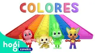 [15MIN] &iexcl;Juguemos con el Pop it Colorido! | Colores para ni&ntilde;os de 2 a 3 a&ntilde;os |+MIX | Hogi en espa&ntilde;ol