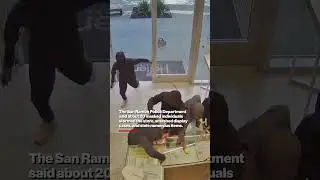 20 Masked Suspects Storm California Jewelry Store in Armed Smash-and-Grab #shorts