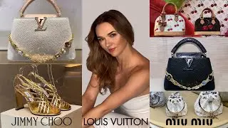 Louis Vuitton MURAKAMI collection&rsquo;25, exclusive bags, shoes cherry collection. MIU MIU, Jimmy Choo