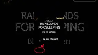 12 hrs RAIN Sounds for Sleeping No Ads BLACK SCREEN 🌧 Rain and Thunder Sound Effect #rainblackscreen
