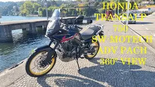 2025 Honda Transalp 750 🏍️ + SW-Motech Adventure Pack | 360&deg; View Douro River 🌊