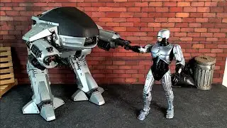 Robocop Ultimate e ED-209 da Neca Toys Action Figure Review PT-BR
