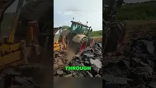 Mind-Blowing: 5 Bulldozers Required for Massive Farming Machine!