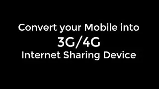 Hindi/Urdu - How to Share Internet from Mobile to Laptop or PC - 3G/4G Internet Sharing