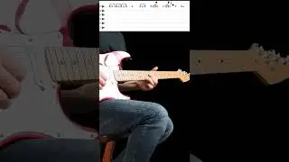 Blues Rock solo on 1 string - high E-string #shorts