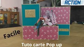 Tuto carte Pop up cadre #scrap #diy #popup #scrapbooking 