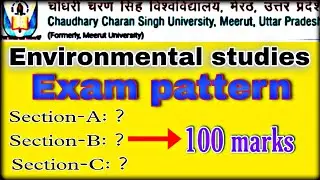 EVS EXAM PATTERN 2022||CCS University Exam pattern@startupfeed.in_official#ccsu#university#exam