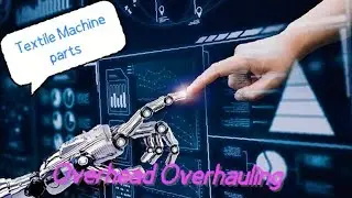 Textile machineris Overhead pulley open system.. #machine #technology #robot #Autocone #finishing