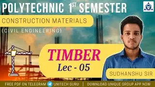 #Timber | Defect of Timber  | Construction Material || Lec -23 || Diploma Course | Polytechnic 1st