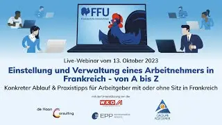 Einstellung und Verwaltung eines Arbeitnehmers in Frankreich | Webinar vom 13.10.2023