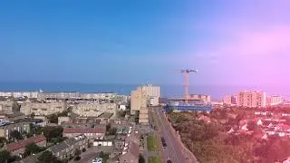 Aerial views of Zandvoort North and the North Sea