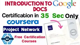 Introduction to Google Docs - Coursera quiz answers solved || COURSERA PROJECT NETWORK ||