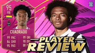 5⭐ SKILLING BEAST?!😱 95 SBC FUTTIES CUADRADO PLAYER REVIEW! FIFA 21 ULTIMATE TEAM