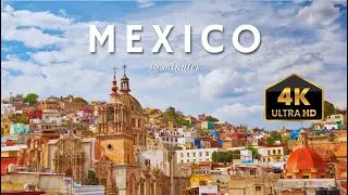 Spanish guitar music with Mexico 4k background video | Mexico city 4k