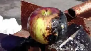 Giant Gas Torch Vs. Apple