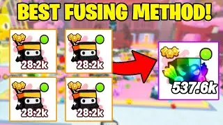 *NEW* BEST FUSING METHOD To Get RAINBOW CYBORG DOMINUS In Pet Simulator 99! (Roblox)