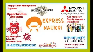 Mitsubishi electric recruitment | GET jobs in Mitsubishi | Engineering jobs | SCM jobs | Sales jobs