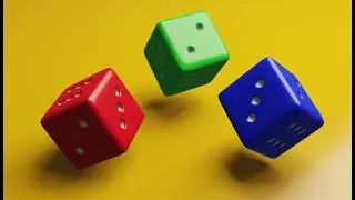 How to make a simple dice in Blender 3.6 -Showcase| @letsblenderit Blender
