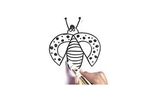 How to Draw a Ladybug From Letter A | Easy Lady Bug Drawing| Letter Drawing