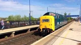 Deltic 559009 At Swinton STY From York N.R.M. To Burton Ot Wetmore Sidings