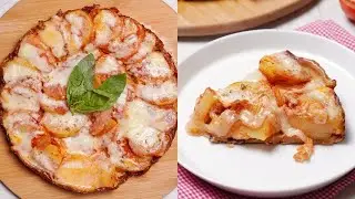 Potato pan pizza recipe: easy, quick and delicious