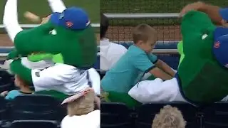 Florida Gators Mascot SAVES Boy from Softball | What's Trending Now!
