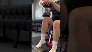 Dumbbell Seated Calf Raise