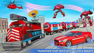 Train Robot Car Game &ndash; Helicopter Robot Game 2021 IOS / Android Robot Games