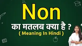 Non meaning in hindi | Non ka matlab kya hota hai | Word meaning